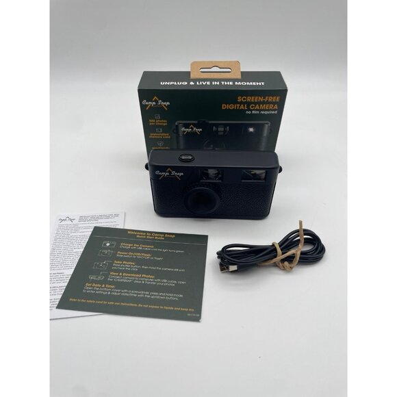 Camp Snap Screen-Free Digital Camera - Stealth Black V105 New Open Box